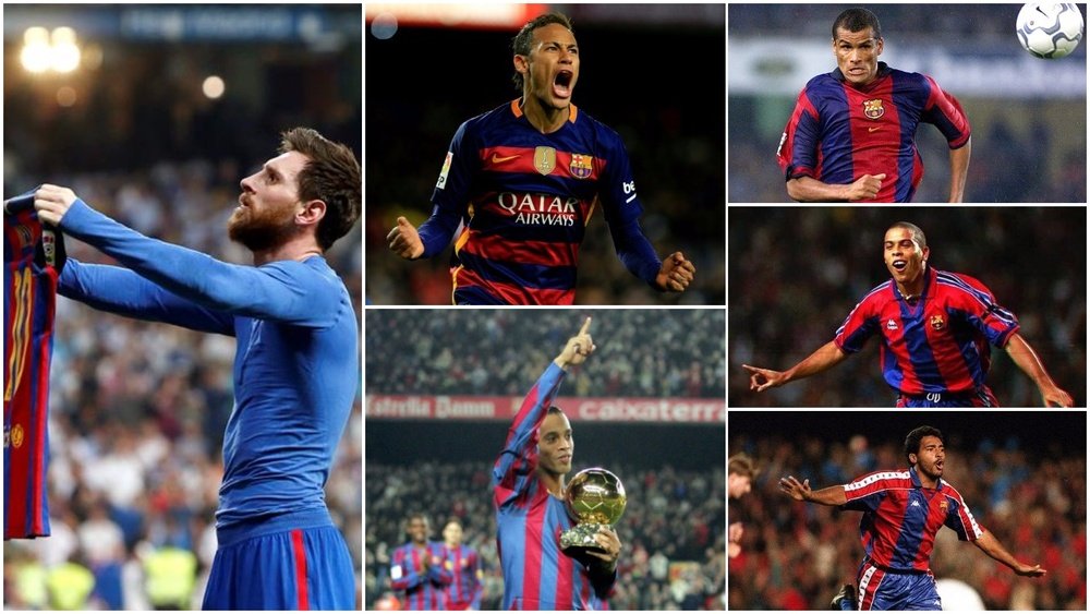 Messi tiene mejores números que cinco históricos brasileños del Barcelona. BeSoccer