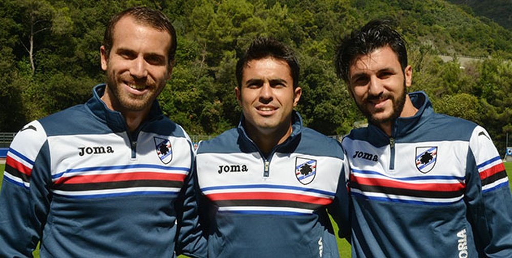 Los tres renovados de la Sampdoria. Sampdoria