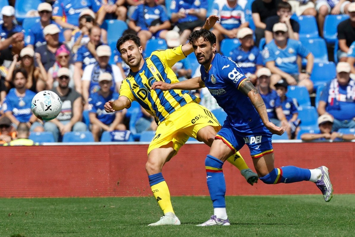 El Getafe venció por 2-0 al Oviedo. EFE/JJ Guillén