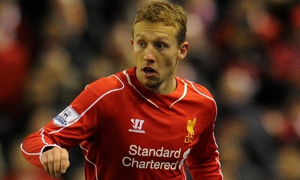 Lucas Leiva, durante un partido con el Liverpool. LiverpoolFC