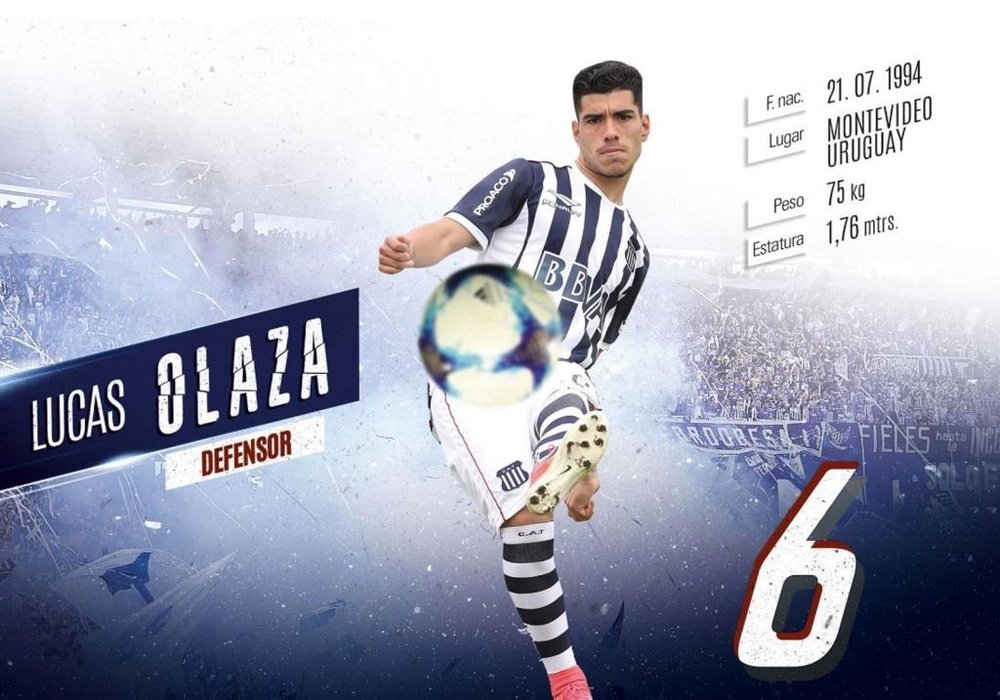 Lucas Olaza, en la agenda de Boca. Talleres