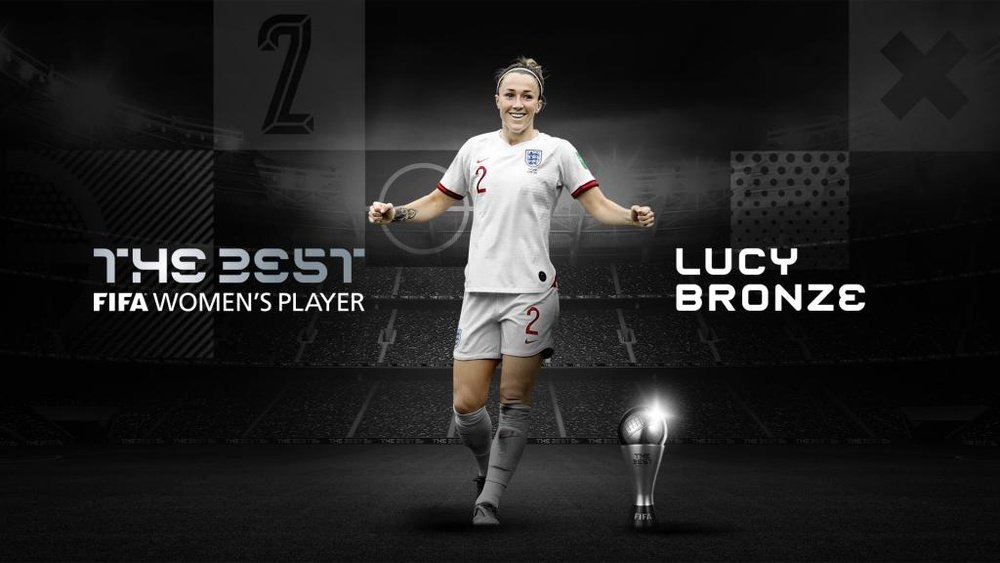 Lucy Bronze meilleure joueuse de l'année 2020. FIFA