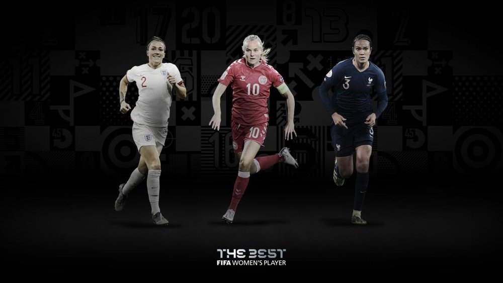 Bronze, Harder y Renard, finalistas al premio 'The Best'. Twitter/FIFAWWC