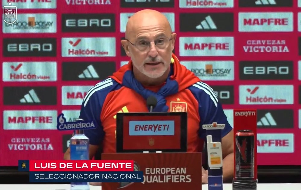 De la Fuente analysed the match against Turkey. Screenshot/SEFutbol
