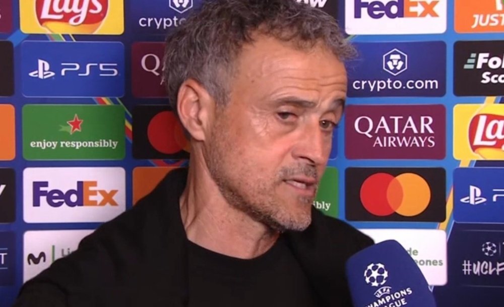 Luis Enrique habló en zona mixta. Captura/MovistarLigadeCampeones
