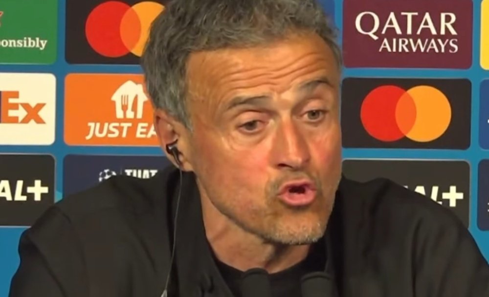 Luis Enrique habló tras el partido. Captura/PSG