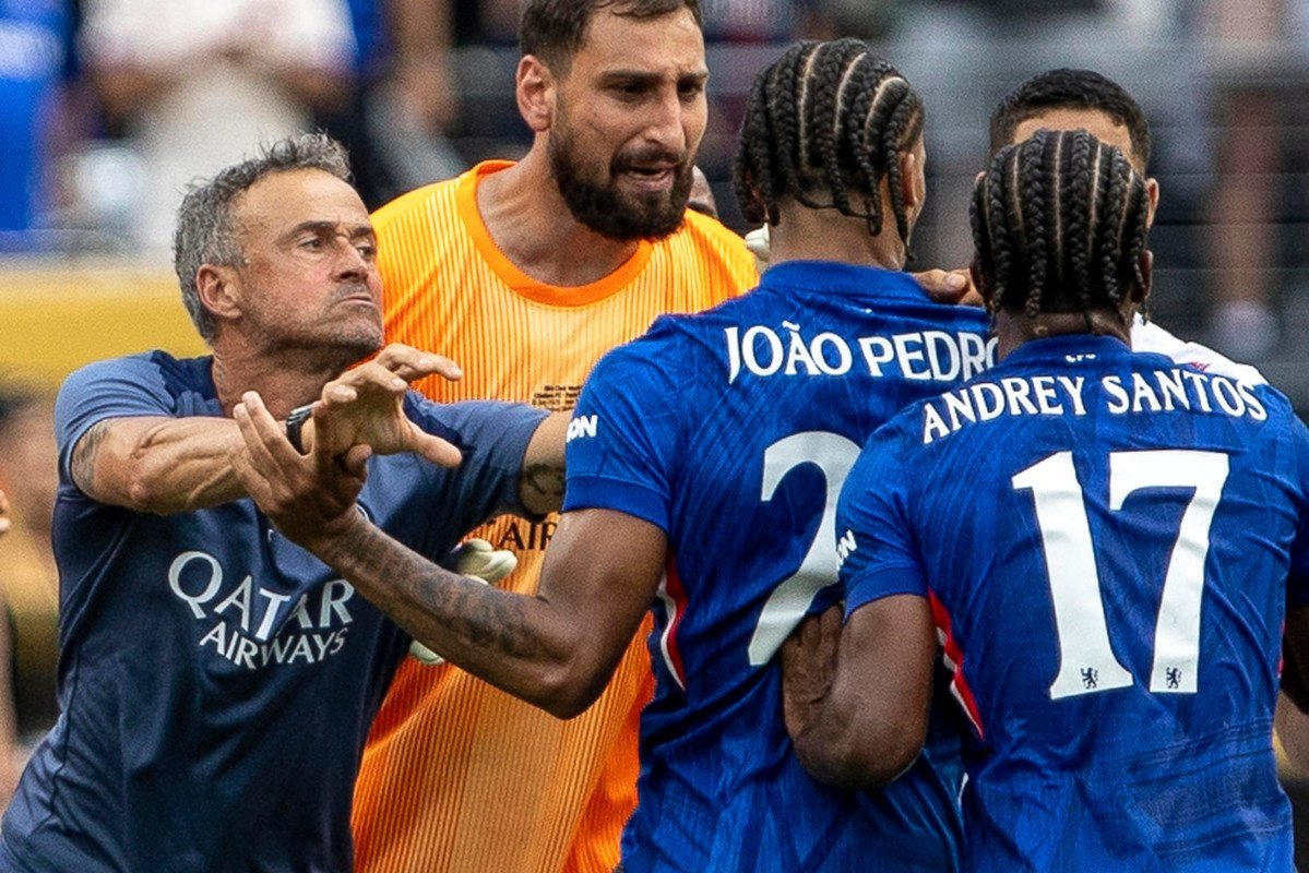 Luis Enrique agredió a Joao Pedro. EFE/Ángel Colmenares