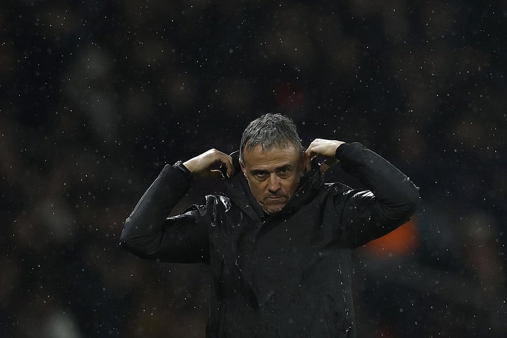 PSG coach Luis Enrique highlighted his team's fighting spirit. EFE
