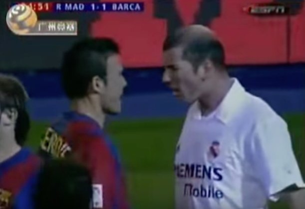 Tenso duelo entre Luis Enrique y Zidane. Youtube/ESPN