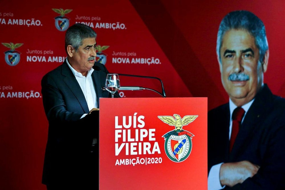 El presidente del Benfica iniciará su quinto mandato al frente del club. SLBenfica