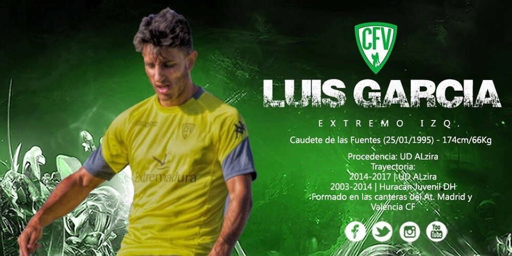 El Villanovense incorpora a Luis García. CFVillanovense