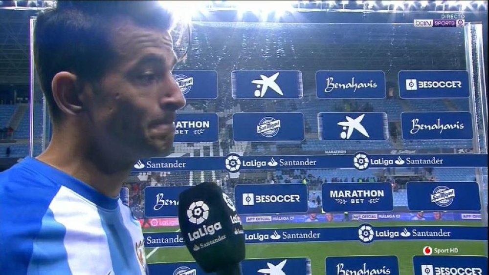 Luis Hernández cargó contra el árbitro. Captura/beINSports
