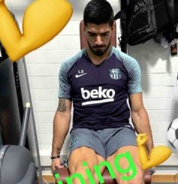 Luis Suárez sigue recuperándose. Instagram/LuisSuarez