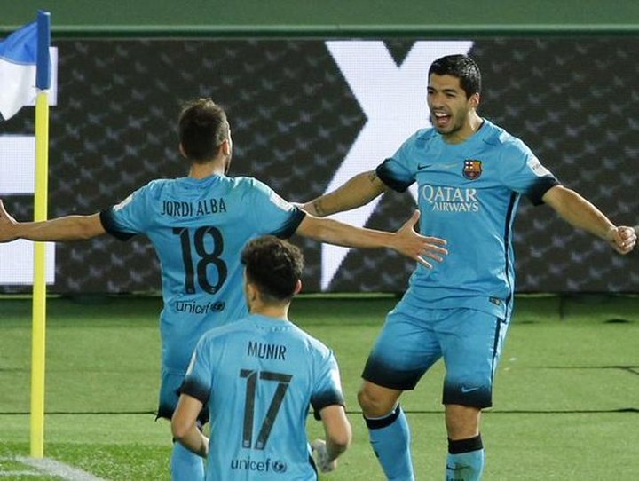 Luis Suárez tumba al Guangzhou y mete al Barça en la final del Mundialito