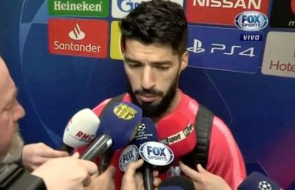 Suarez a fait le bilan de sa journée. Capture/Foxsports