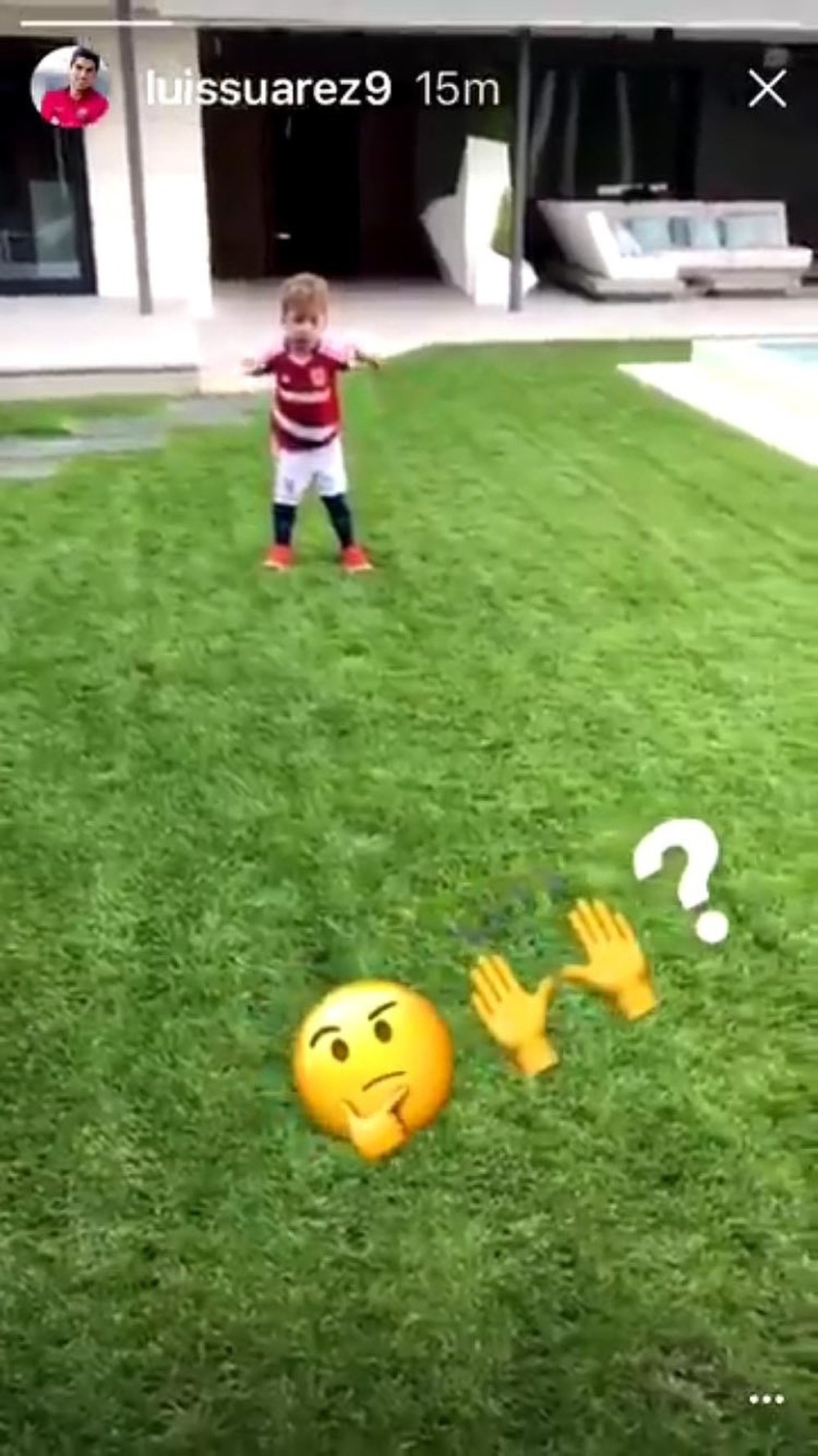 Is Luis Suarez's son a Middlesbrough fan? Instagram/LuisSuarez9