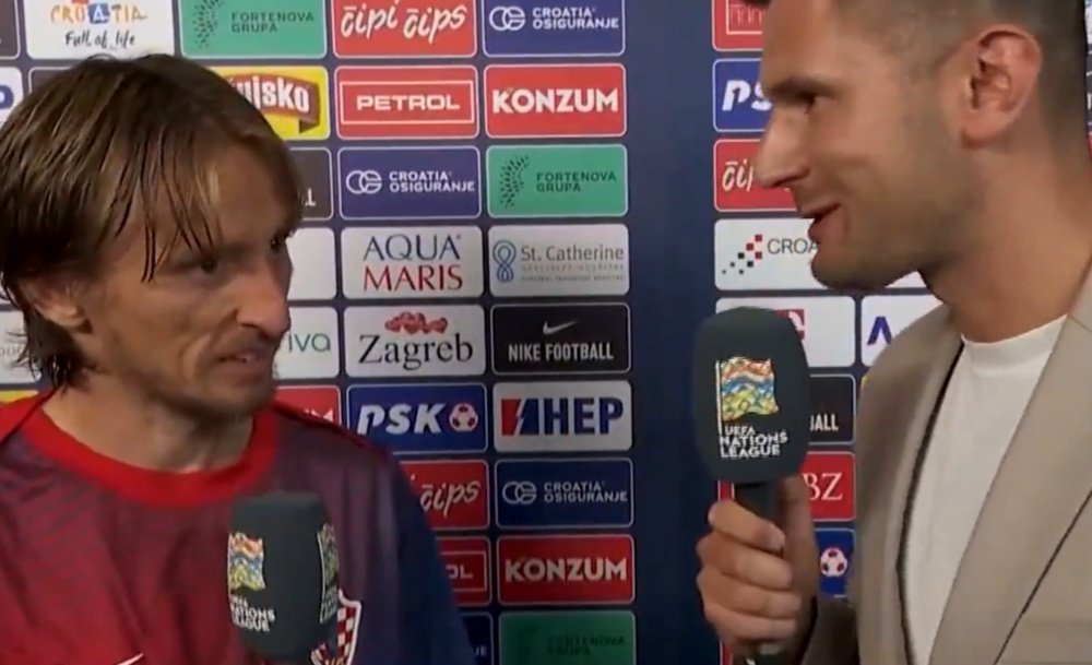 Luka Modric turns 39 after Croatia's narrow win over Poland. Screenshot/TVPSport