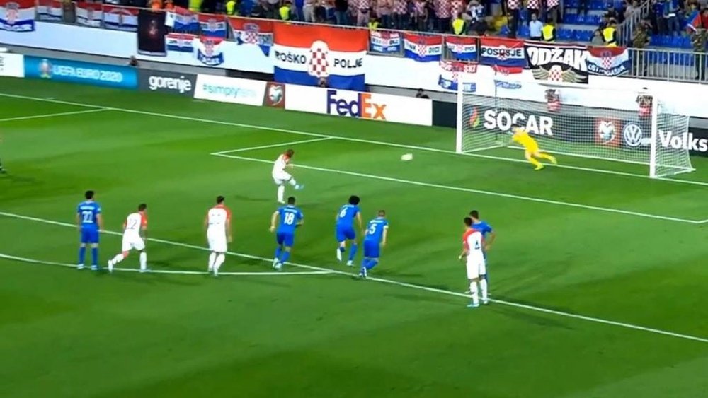 Modric no falló el penalti. Captura/BeMad