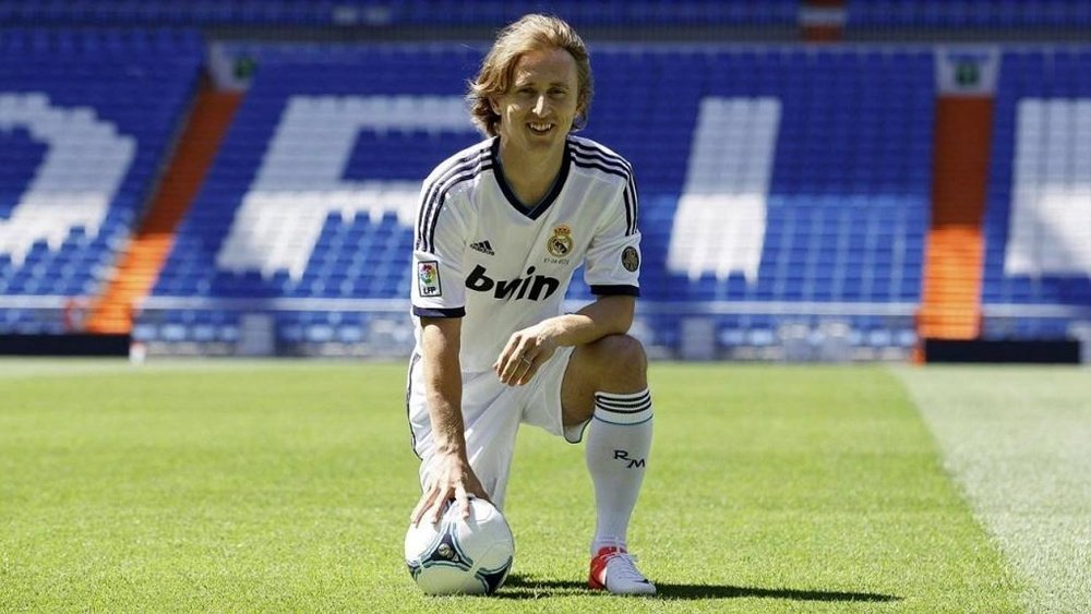Modric a signé au Real il y a 7 ans. Twitter/Lukamodric10