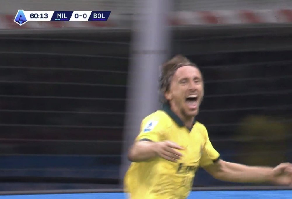 Modric segna il primo gol in Serie A. DAZN