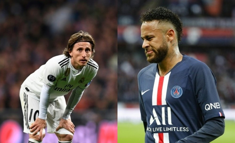 Modric y Neymar no entraron en la lista de los 30 mejores. AFP