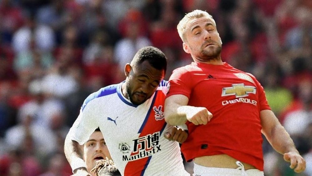Luke Shaw went off injured before the end of the first-half. manutd