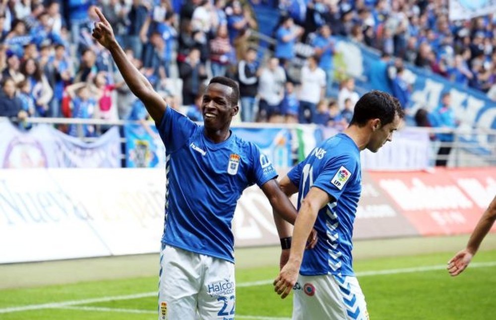 Mamadou Koné no seguirá en el Real Oviedo la próxima temporada. Archivo/EFE/EPA