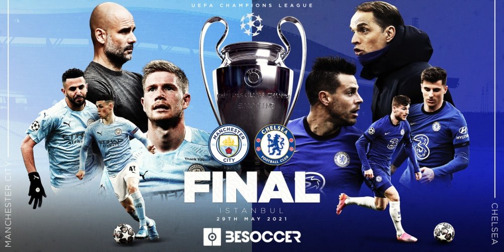 Man City face Chelsea in the 2020-21 Champions League final. BeSoccer