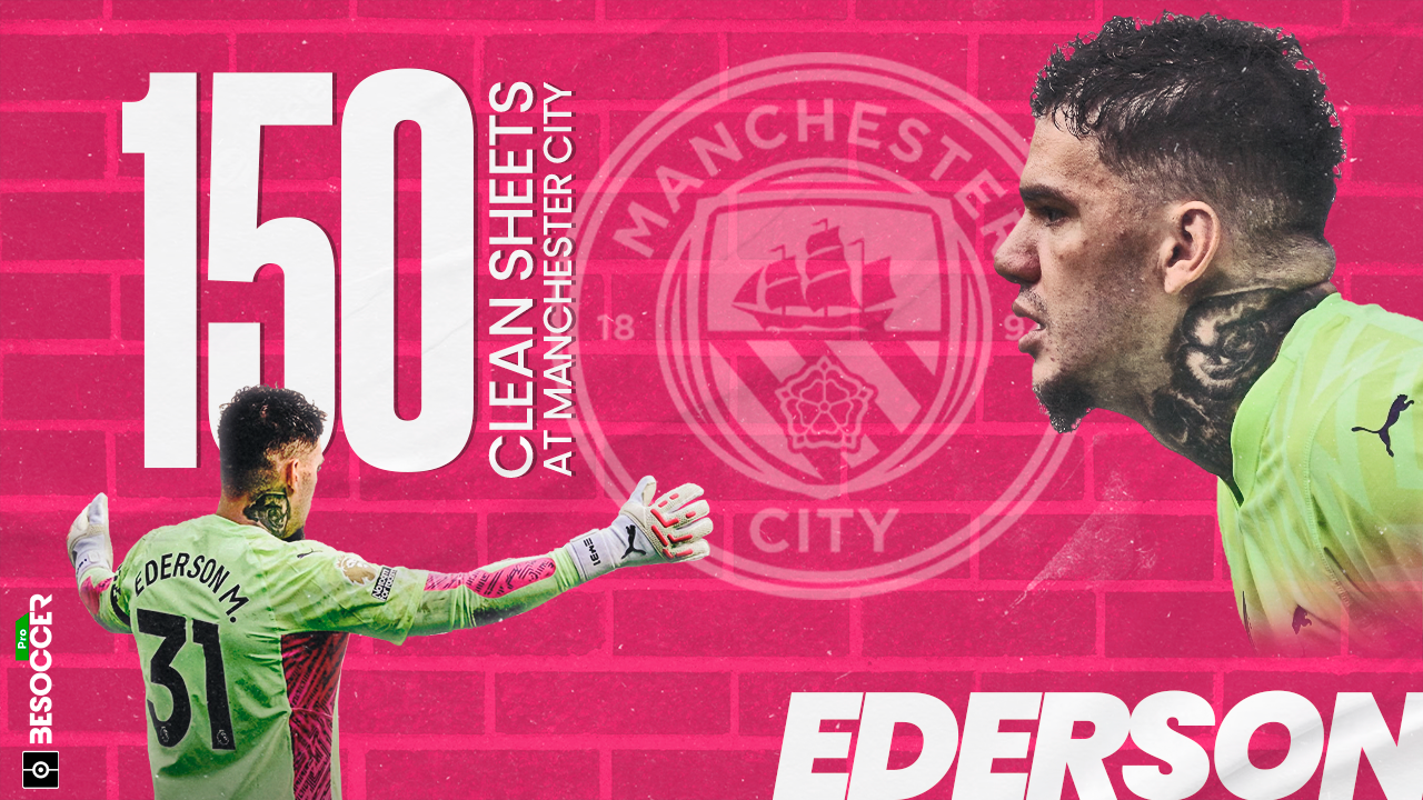 Ederson's 150 clean sheets at Manchester City