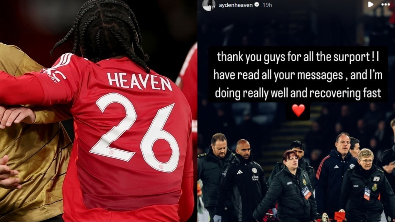 Man Utd's Heaven provides positive injury update after stretcher exit
