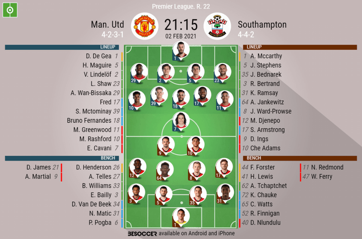 Man Utd v Southampton - as it happened