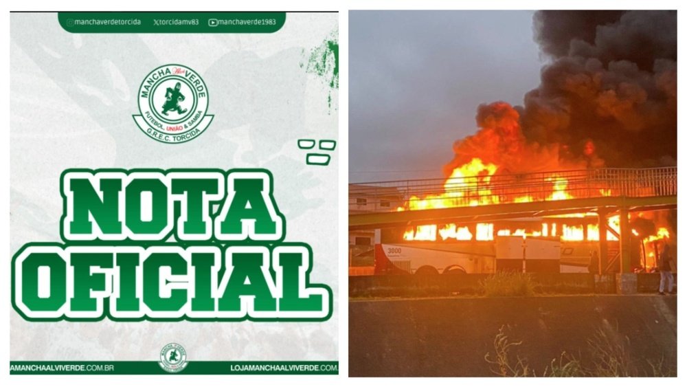 Torcida do palmeiras nega participação em emboscada. Captura @rfran629 @torcidamv83