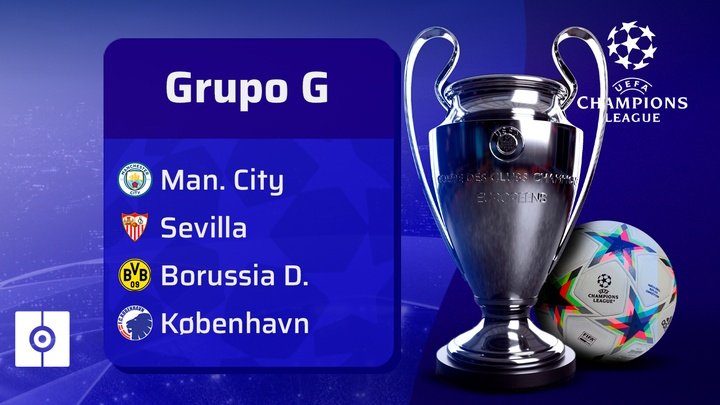 Manchester City, Sevilla, Borussia Dortmund y Copenhague, en el Grupo G de la Champions League 2022-23. BeSoccer