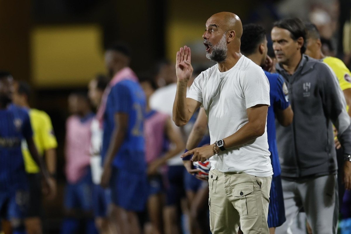 Guardiola, após a derrota do City. EFE/EPA