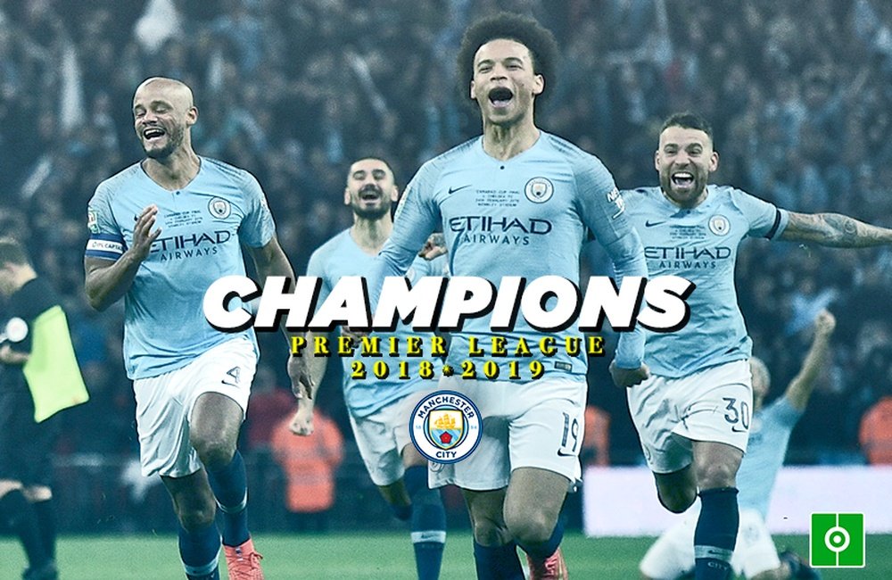 Man City were crowned champions of the Premier League in today's victory against Brighton. BESOCCER