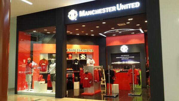 Man Utd's stores sell merchandise