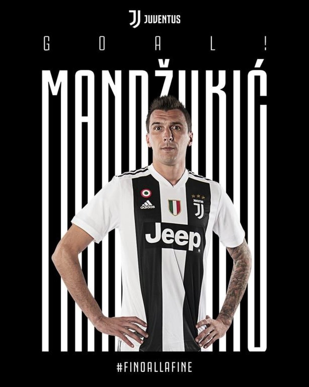 Mandzukic scores. Twitter/JuventusFC