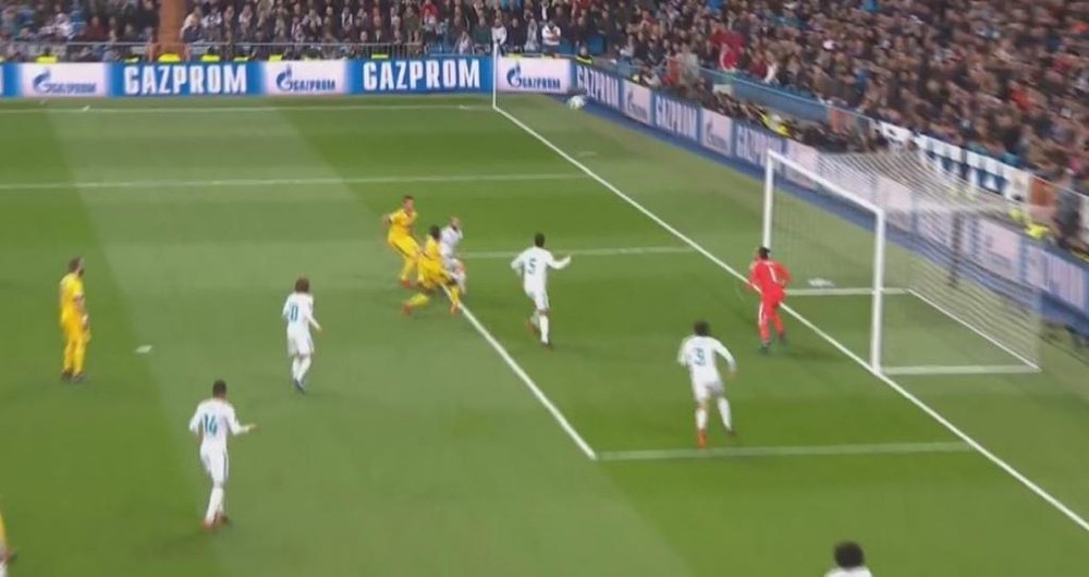 Mandzukic nets his and Juve's second. Screenshot/beINSports
