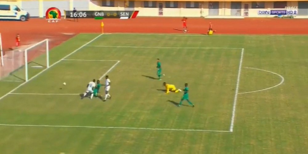 Mané missed an open goal. Screenshot/BeINSports