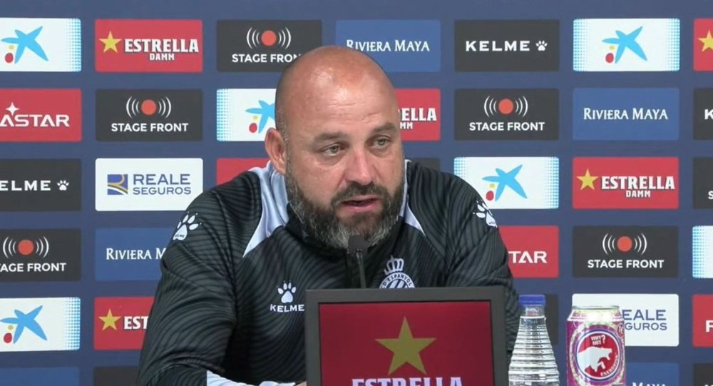 Manolo González espera que el Espanyol dé la talla en estos momentos clave. YouTube/RCDEspanyol