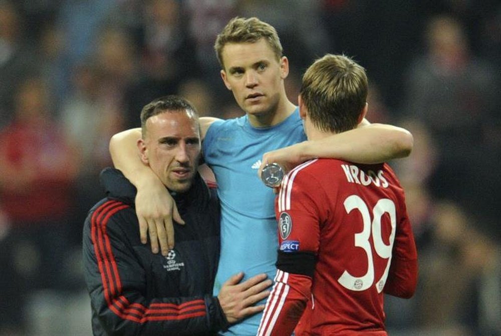 Kroos y Neuer fueron compañeros en el Bayern y lo son en la Selección de Alemania. AFP/Archivo