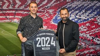 Neuer continuará a vestir as cores do Bayern até 2024.BayernMunchen