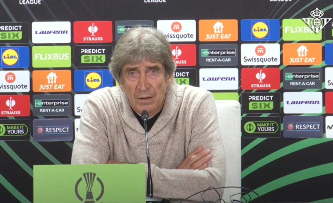 Pellegrini habló en rueda de prensa. Captura/RealBetis