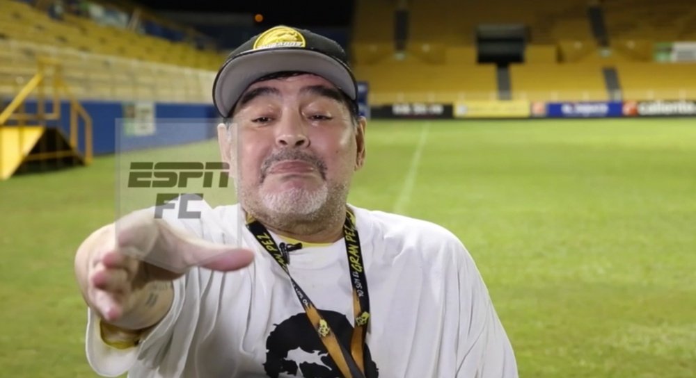 Maradona recordó una anécdota de su padre. Captura/ESPN