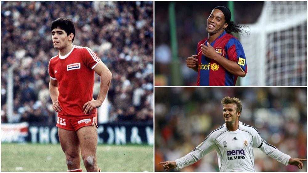 Maradona, Ronaldinho y Beckham. BeSoccer