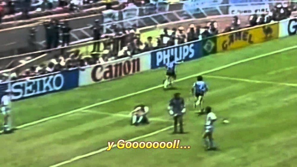Maradona gol del siglo frente a Inglaterra en el Mundial del 86