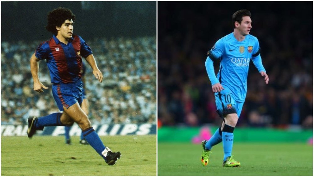 Maradona y Messi, dos mitos. BeSoccer
