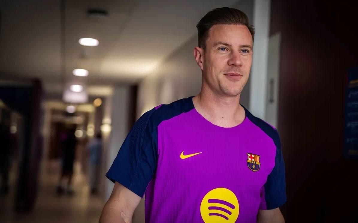 Ter Stegen trabajó en el gimnasio. FCBarcelona