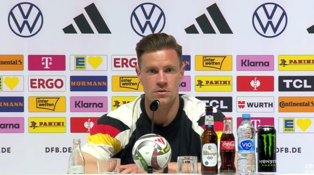 Ter Stegen habló sobre su futuro. Captura/DFB