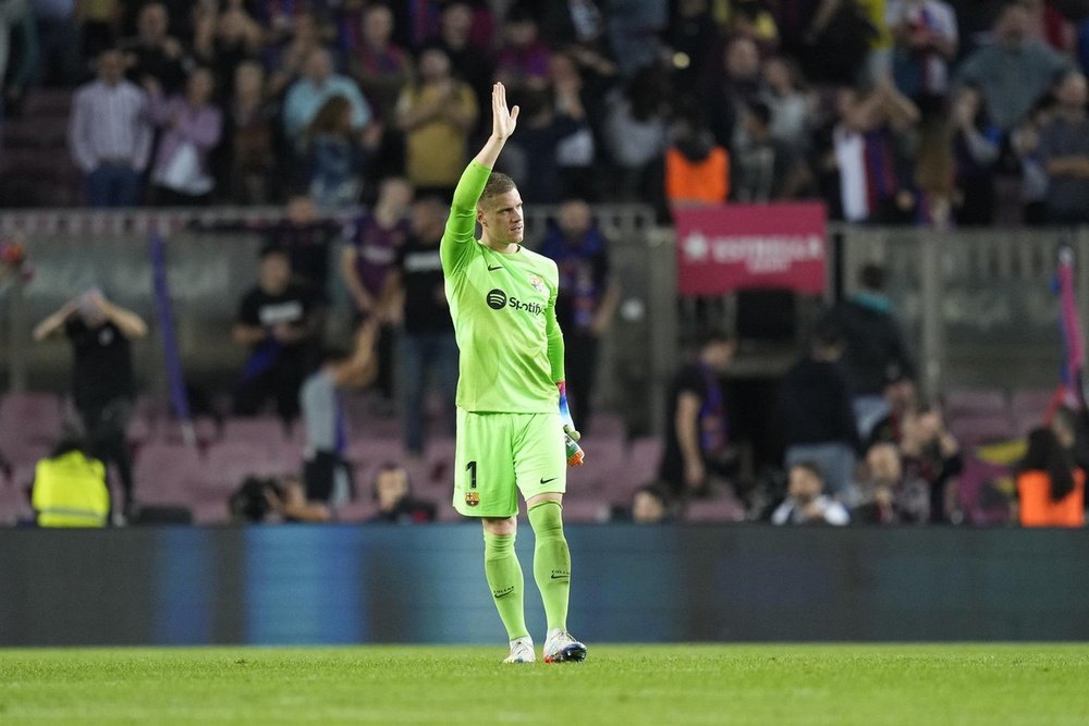 Ter Stegen élu meilleur joueur de la saison 22/23 de Liga. EFE